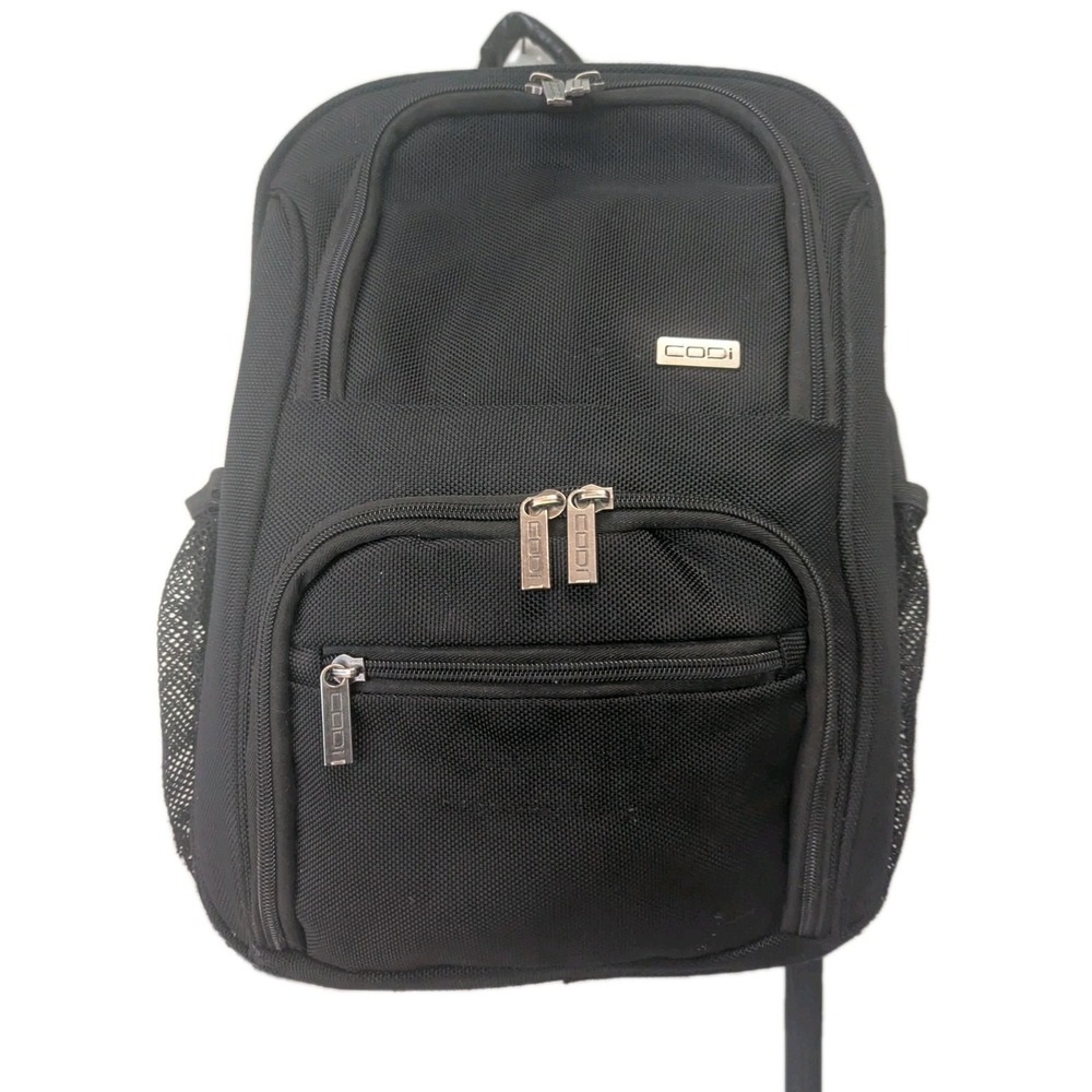 Codi 15.6" Laptop  Backpack Black    Pockets  School College Travel Bag